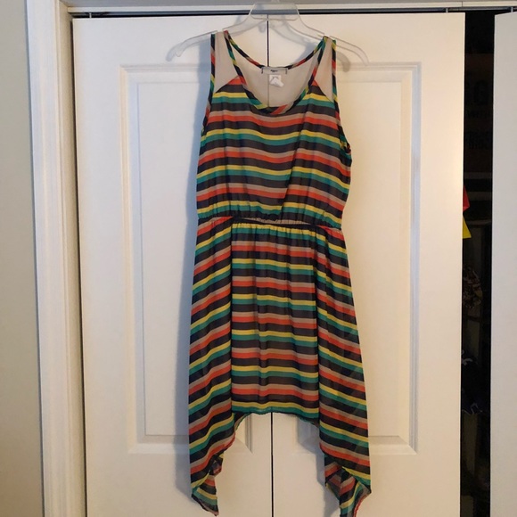 Striped mid dress - Picture 1 of 3